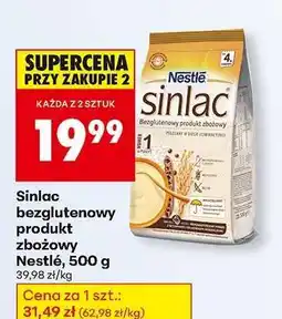 Biedronka Sinlac bezglutenowy produkt zbożowy Nestlé , 500 g oferta