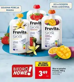 Biedronka Skyr w pouchu Fruvita, 150 g oferta