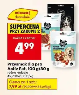 Biedronka Przysmak dla psa Activ Pet, 100 g/80 g oferta