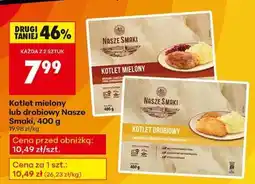 Biedronka Kotlet mielony lub drobiowy Nasze Smaki, 400 g oferta