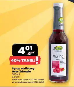 Netto Syrop malinowy Aver Zdrowie oferta
