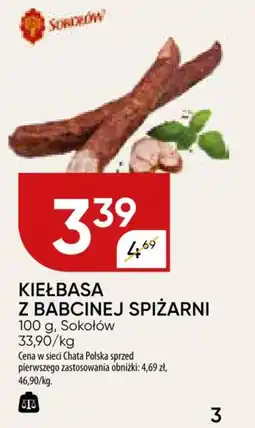 Chata Polska Kiełbasa z babcinej spiżarni sokołów oferta