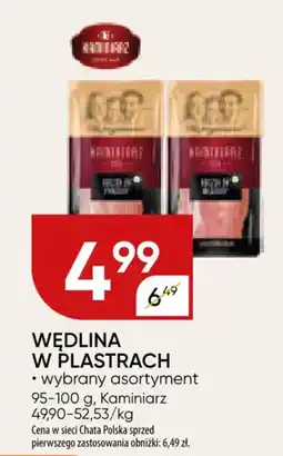 Chata Polska Wędlina w plastrach kaminiarz oferta