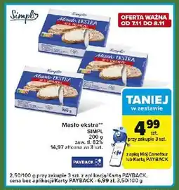 Carrefour Express Masło ekstra Simpl oferta