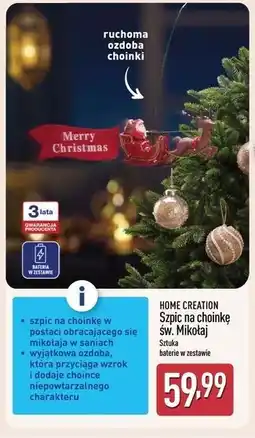 ALDI Szpic na choinkę Home Creation oferta