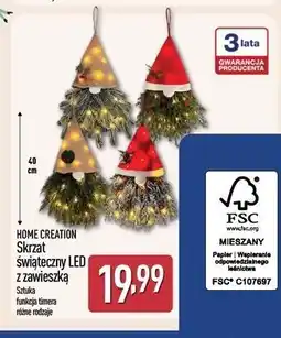 ALDI Skrzat świąteczny z zawieszką led Home Creation oferta