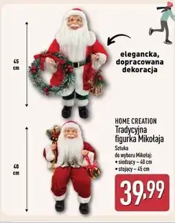 ALDI Figurka mikołaj stojący 45 cm Home Creation oferta