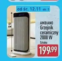 ALDI Grzejnik ceramiczny 2000 w Ambiano oferta