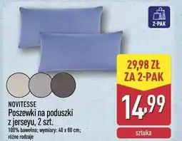 ALDI Poszewka z jerseyu 40 x 80 Novitesse oferta