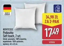 ALDI Poduszka soft touch 40 x cm Novitesse oferta