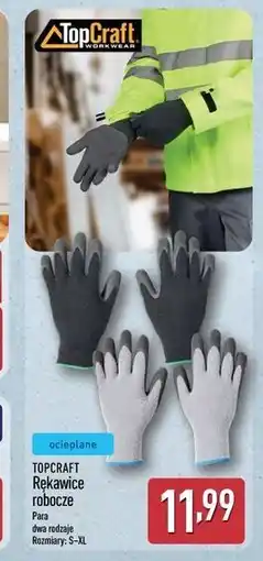 ALDI Rękawice robocze s-xl Top Craft oferta