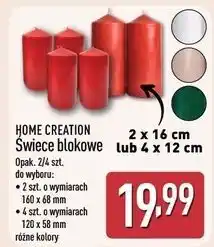 ALDI Świece blokowe Home Creation oferta