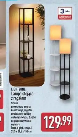 ALDI Lampa stojąca z regałem 160 cm Lightzone oferta