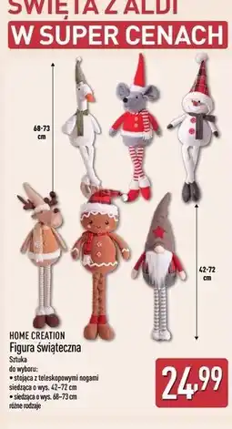 ALDI Figurka siedząca z teleskopowymi nogami 68-73 cm Home Creation oferta