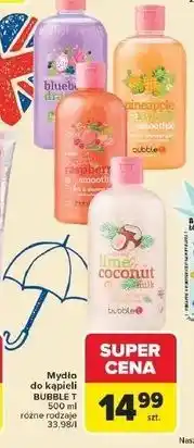 Carrefour Żel do kąpieli peach raspberry Bubble T oferta