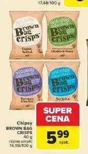Carrefour Chipsy rosemary & sea salt Brown Bag Crisps oferta