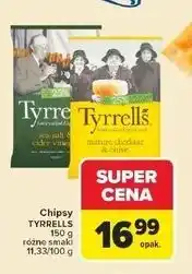 Carrefour Chipsy solone z octem Tyrrells oferta