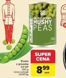 Carrefour Puree z zielonego groszku Co Op oferta