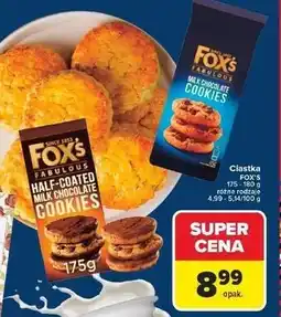 Carrefour Ciastka oblane mleczną czekoladą Fox's oferta