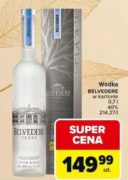 Carrefour Wódka - kartonik Belvedere oferta