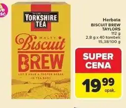 Carrefour Herbata biscuit drew Yorkshire Tea oferta