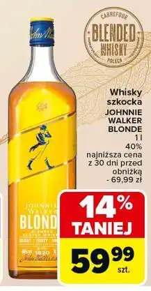 Carrefour Whisky Johnnie Walker Blonde oferta