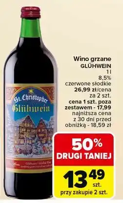 Carrefour Wino grzane Gluhwein Christstern Nurnberger oferta