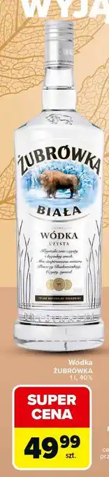 Carrefour Wódka Żubrówka Biała oferta
