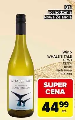 Carrefour Wino Whale's Tale Sauvignon Blanc oferta