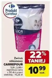 Carrefour Żwirek silikonowy Carrefour Companino oferta