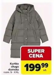 Carrefour Kurtka damska długa s-xxl oferta