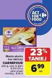 Carrefour Masło bez laktozy Carrefour Extra oferta