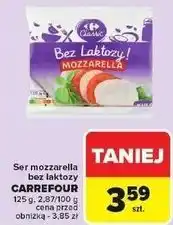 Carrefour Ser mozzarella bez laktozy Carrefour Classic oferta