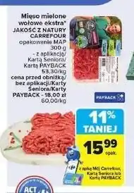 Carrefour Mięso mielone wołowe ekstra Carrefour Targ Świeżości oferta