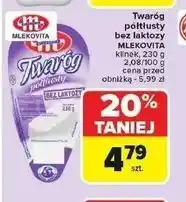 Carrefour Twaróg półtłusty bez laktozy Mlekovita oferta