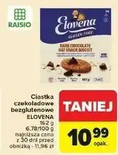 Carrefour Ciasteczka z ciemną czekoladą Elovena oferta