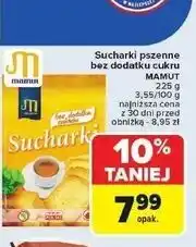 Carrefour Sucharki bez dodatku cukrów Mamut oferta