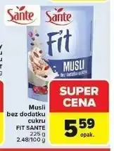 Carrefour Płatki pełnoziarniste żurawina borówka goji Sante Fit oferta