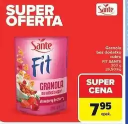 Carrefour Granola truskawka-wiśnia Sante Fit oferta