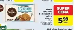 Carrefour Wafle bez dodatku cukru kakaowy Wawel oferta