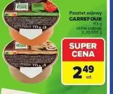 Carrefour Pasztet sojowy z pieczarkami Carrefour Veggie oferta