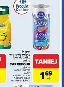 Carrefour Napój energetyzujący power light Carrefour oferta