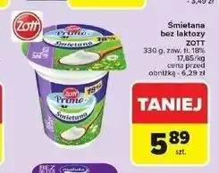 Carrefour Śmietana 18% bez laktozy Zott Primo oferta