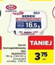 Carrefour Serek naturalny Mlekovita Sba oferta