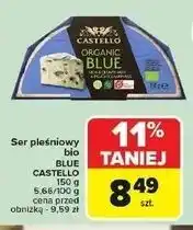 Carrefour Ser pleśniowy organic blue Castello Arla oferta