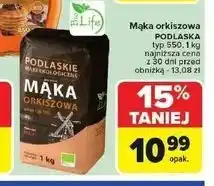Carrefour Mąka orkiszowa Podlaskie Mąki Ekologiczne oferta