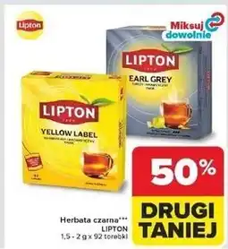 Carrefour Herbata earl grey Lipton Special Collection oferta