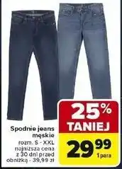 Carrefour Spodnie jeans męskie oferta