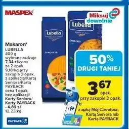 Carrefour Makaron świderki Lubella oferta