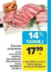 Carrefour Żeberka wieprzowe płaty oferta